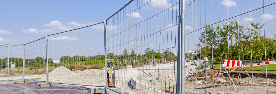 zone de travaux barrières de protection