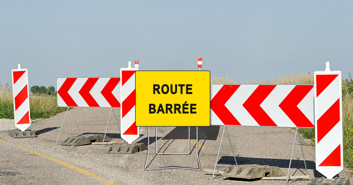 panneaux d'information temporaire de type KC1